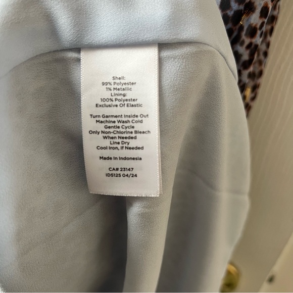 Talbots Long Sleeve Blue Leopard Print Dress 22W Petite - Picture 6 of 9